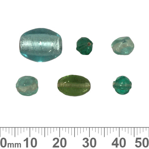 Teal Glass Bead Mix