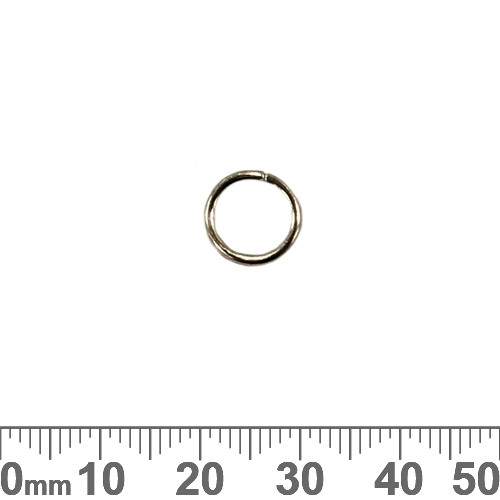 10.4mm x 1.35mm Dark Silver Jump Rings