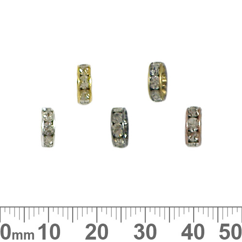 8mm Rondelle Diamante Spacers