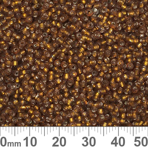11/0 Dark Amber S/L Seed Beads