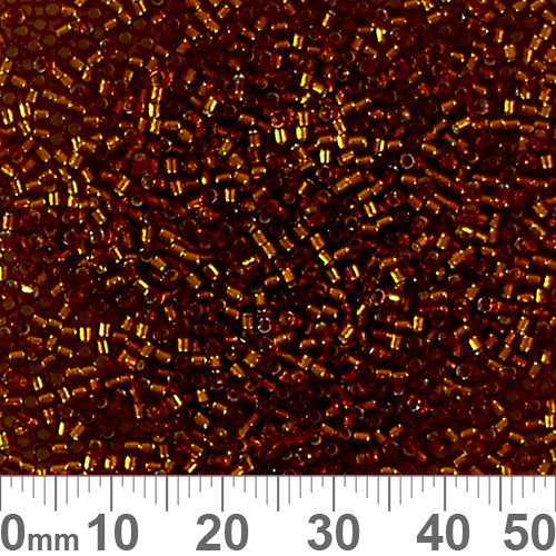 11/0 S/L Amber Delica Seed Beads