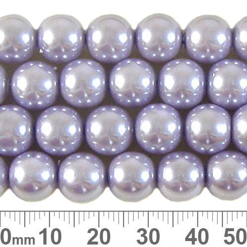 10mm Lavender Glass Pearl Strands 10mm Lavender Glass Pearl Strands