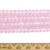 Pink 6mm Rondelle Glass Crystal Strands