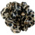 60mm Dark Leopard Spot Fabric Flower