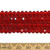 Dark Siam Red 5mm Rondelle Glass Crystal Strands