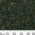 11/0 Metallic Green Luster Delica Seed Beads