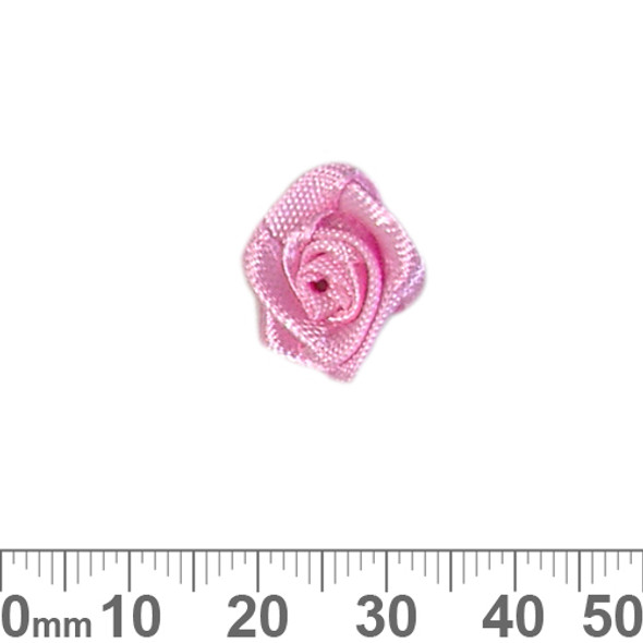 10mm Pale Pink Ribbon Roses