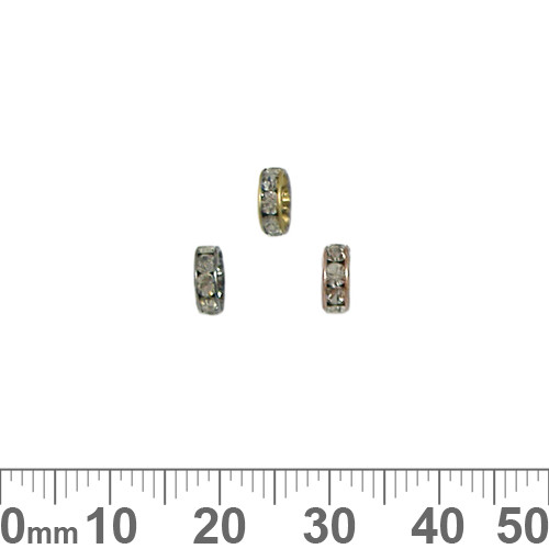 6mm Rondelle Diamante Spacers