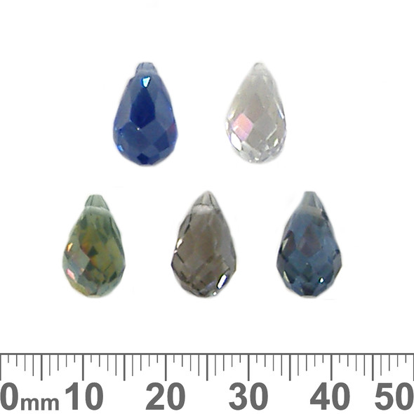 12mm Glass Crystal Teardrops