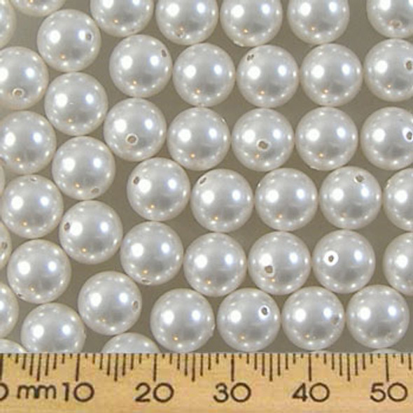 BULK White 8mm Swarovski Glass Pearls