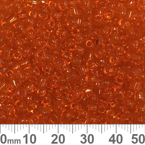 6/0 Orange Glass Seed Beads