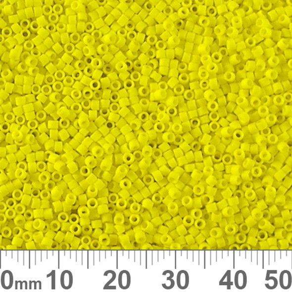 11/0 Matte Opaque Yellow Delica Seed Beads