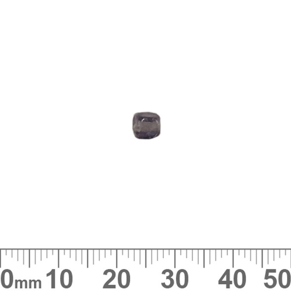 Purple 5mm Cube Glass Beads