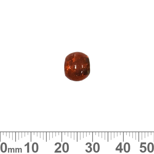 Orange S/F 9mm Round Glass Beads