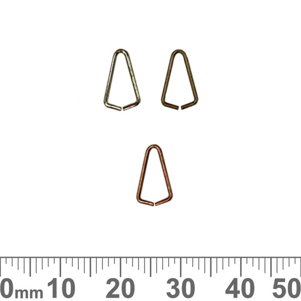 10mm Fine Triangle Jump Rings