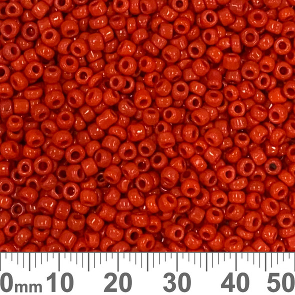 8/0 Opaque Red Seed Beads