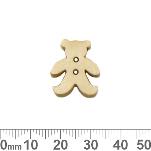 BULK Teddy Bear Honey Wooden Buttons