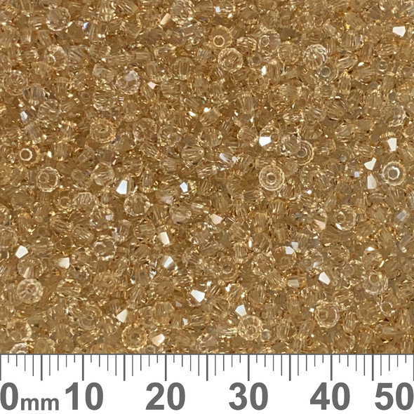 BULK 3mm Crystal Honey Preciosa Bicones