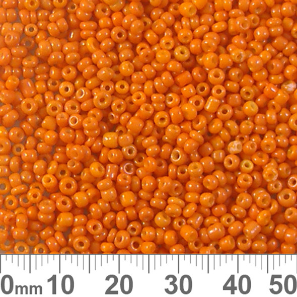 11/0 Opaque Orange Seed Beads