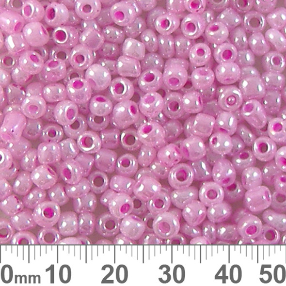 CLEARANCE 6/0 Baby Pink Lustre Seed Beads