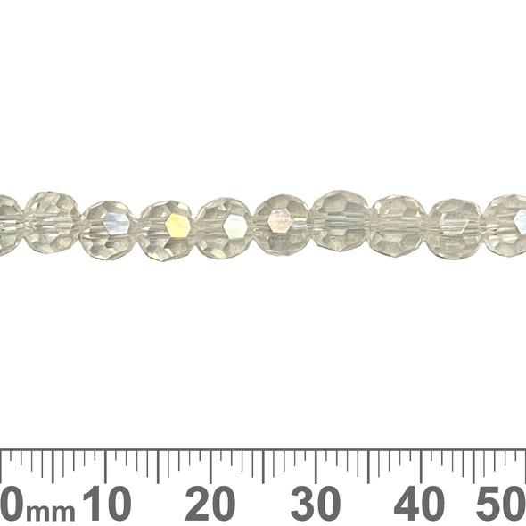BULK 6mm Crystal Clear AB Annelia Round Glass Crystal Beads