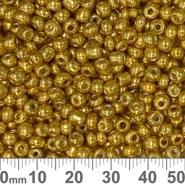 6/0 Metallic Gold Seed Beads