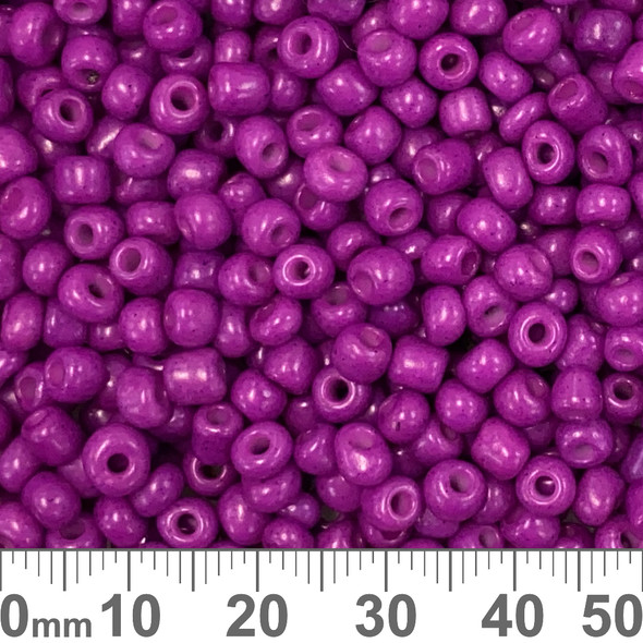 6/0 Hot Coat Pink Violet Seed Beads