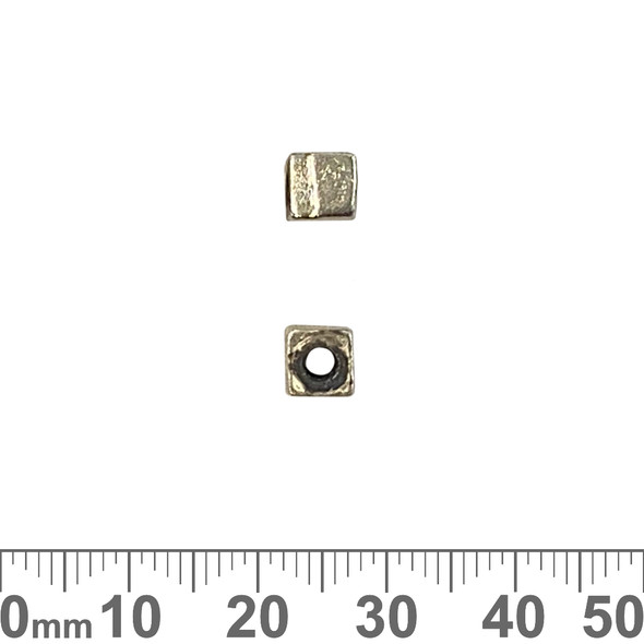 CLEARANCE 5mm Cube Metal Beads