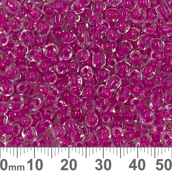 CLEARANCE 6/0 Magenta I/C Glass Seed Beads (Tube)