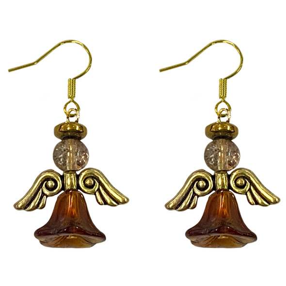 Brown Angel Earrings Kit