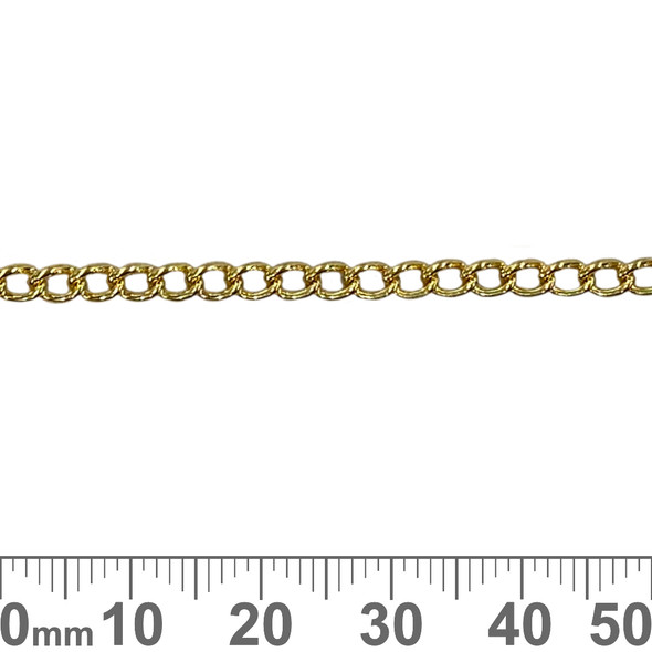 Bright Gold 5mm Small Twisted Chain