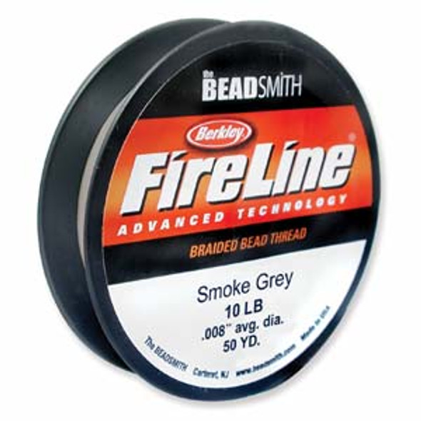 10lb Smoke Grey Fireline Cord - 50 yards
