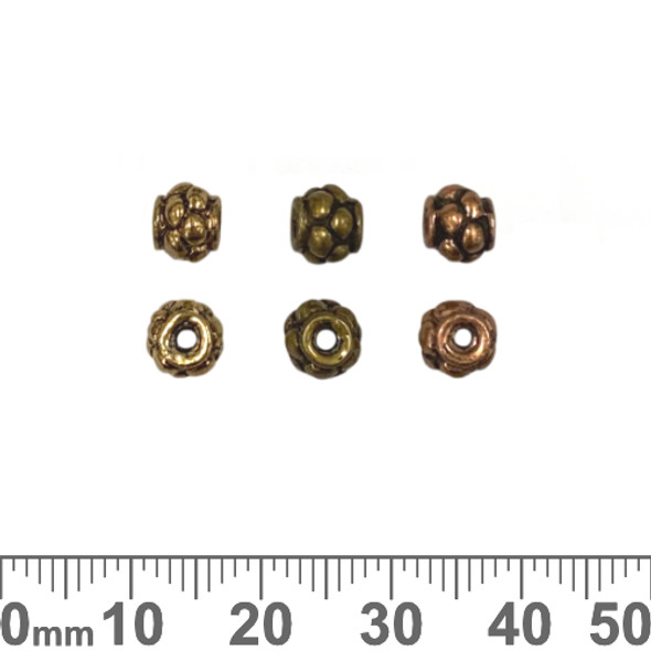 Dotted Ball Metal Beads