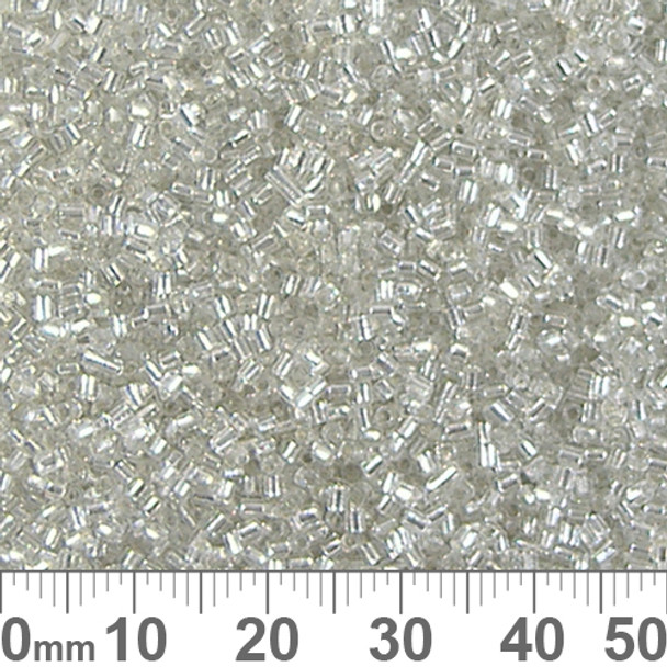 11/0 Clear S/L Chinese A-Grade Tube Seed Beads