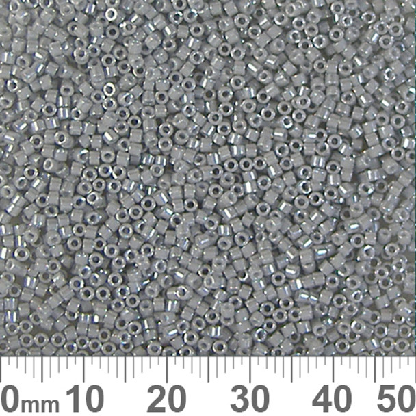 11/0 Opaque Light Smoke Luster Delica Seed Beads