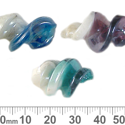 Lustre Swirly Gurlies Glass Bead
