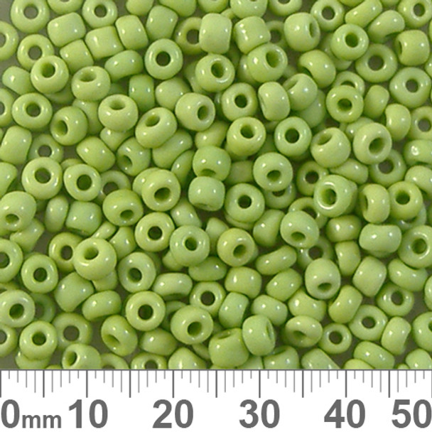 LAST CHANCE 6/0 Opaque Lime Green Seed Beads