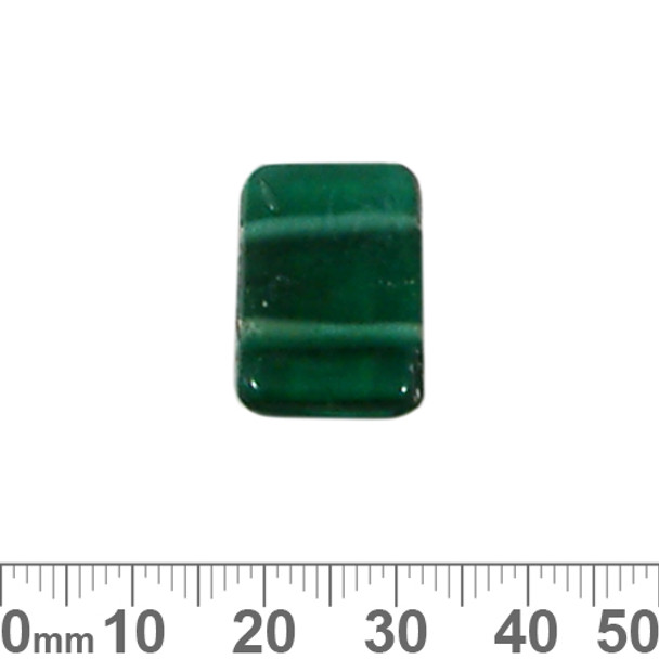 15mm Green 2 Strand Spacer Glass Bead