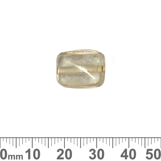 Clear Large Twisted Rectangle Beads