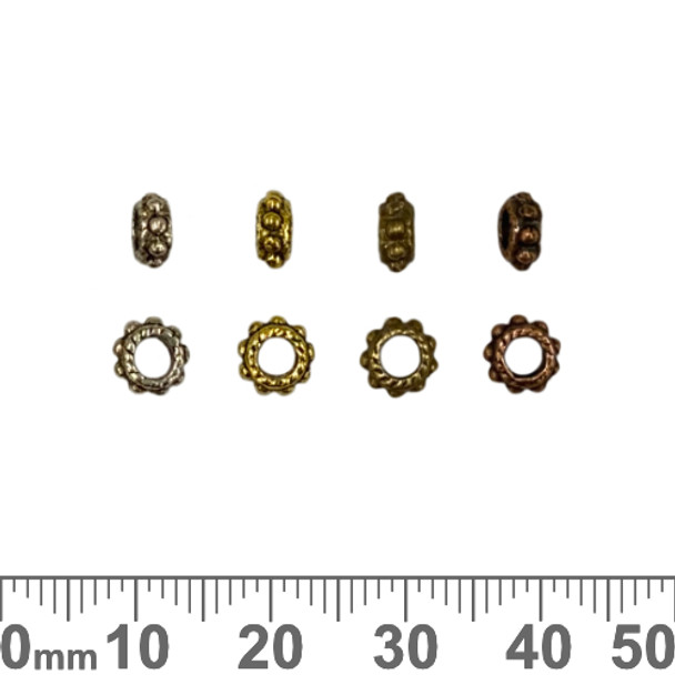 BULK Large Spiky Decorative Metal Beads