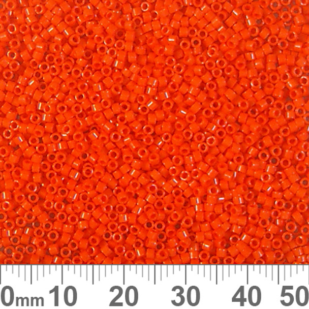 11/0 Opaque Orange Delica Seed Beads