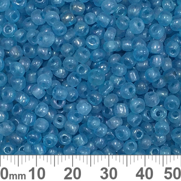 6/0 Aqua Blue Luster Seed Beads