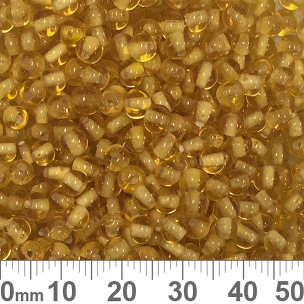 Golden Yellow 4mm Round Glass Beads