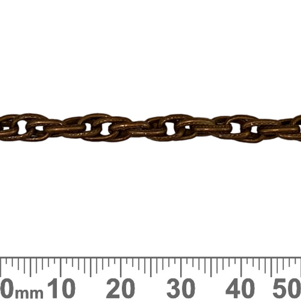 Copper 7.3mm Medium Rope Chain