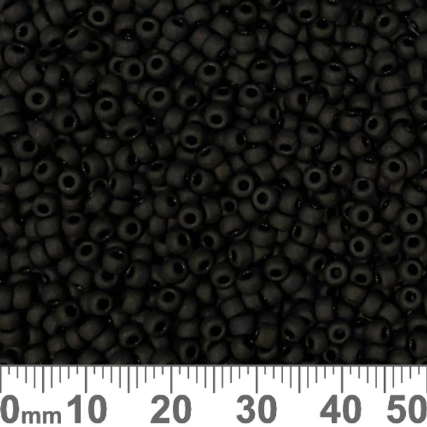 8/0 Matte Black Japanese Seed Beads