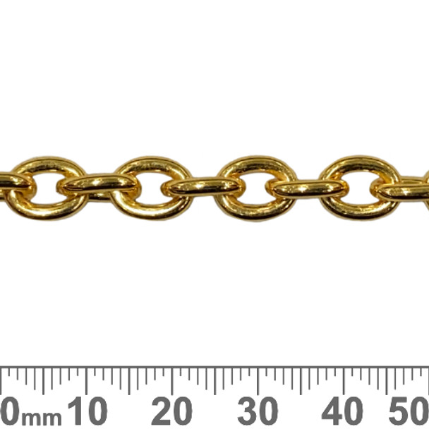 Bright Gold 9.5mm Large Heavy Loop Chain