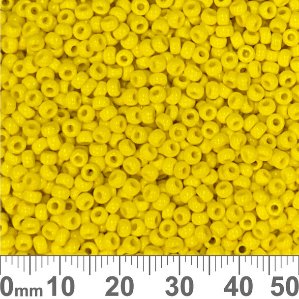 BULK 8/0 Opaque Yellow Japanese Seed Beads