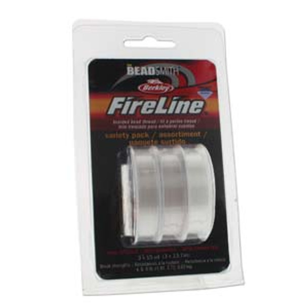 Crystal Fireline Cord - 3 pack (4lb/6lb/8lb)