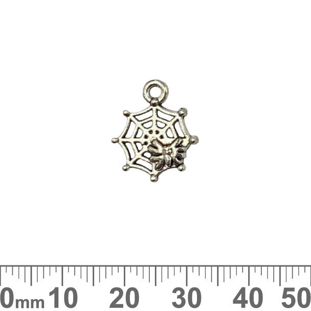 Spider Web Metal Charms