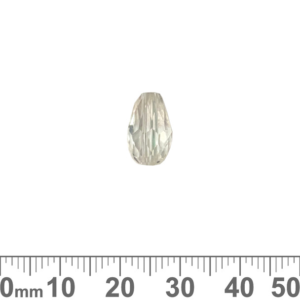 12mm Clear Annelia Teardrop Glass Crystal Beads